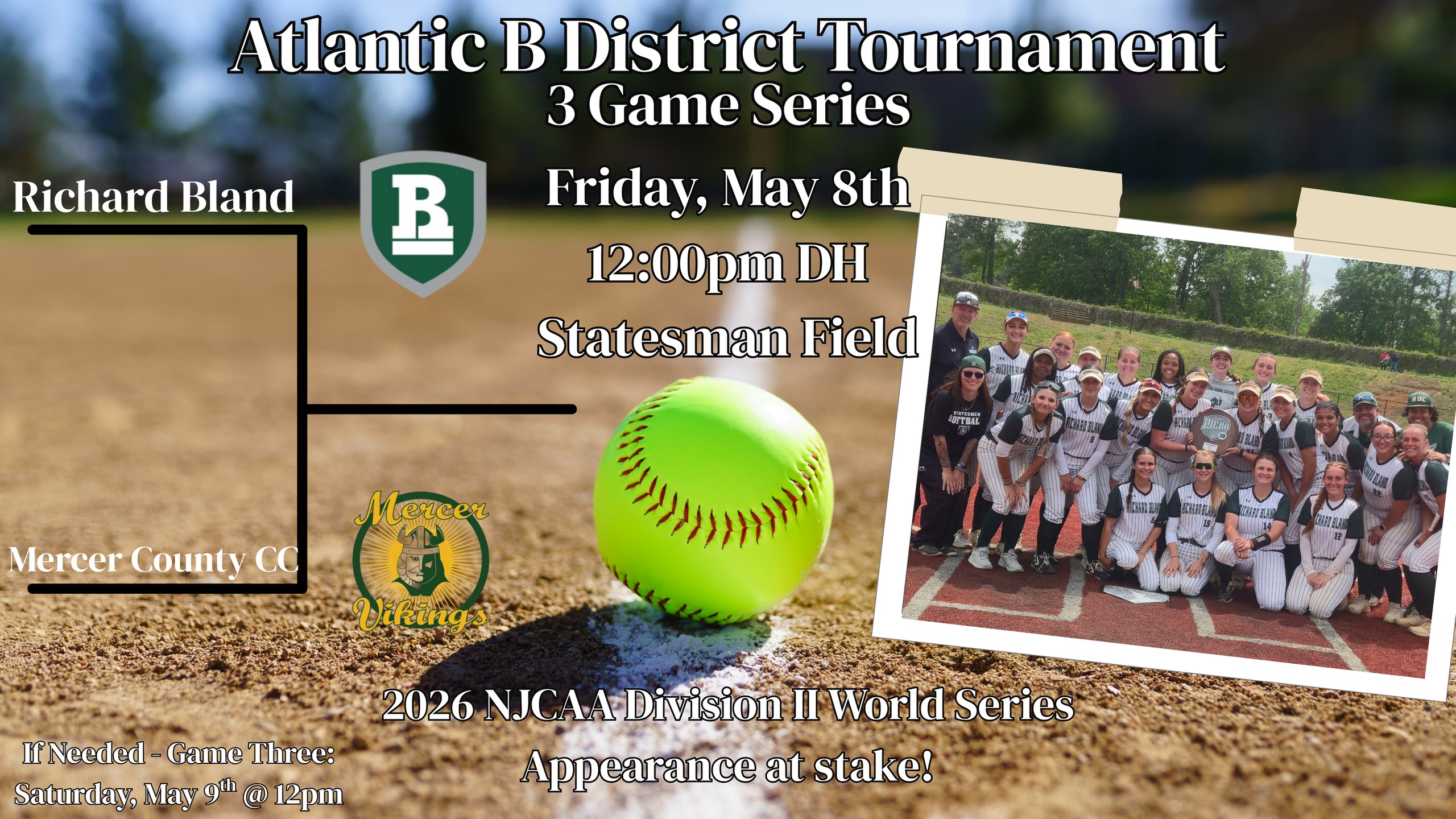RBC Softball Hosts Atlantic B District Tournament
